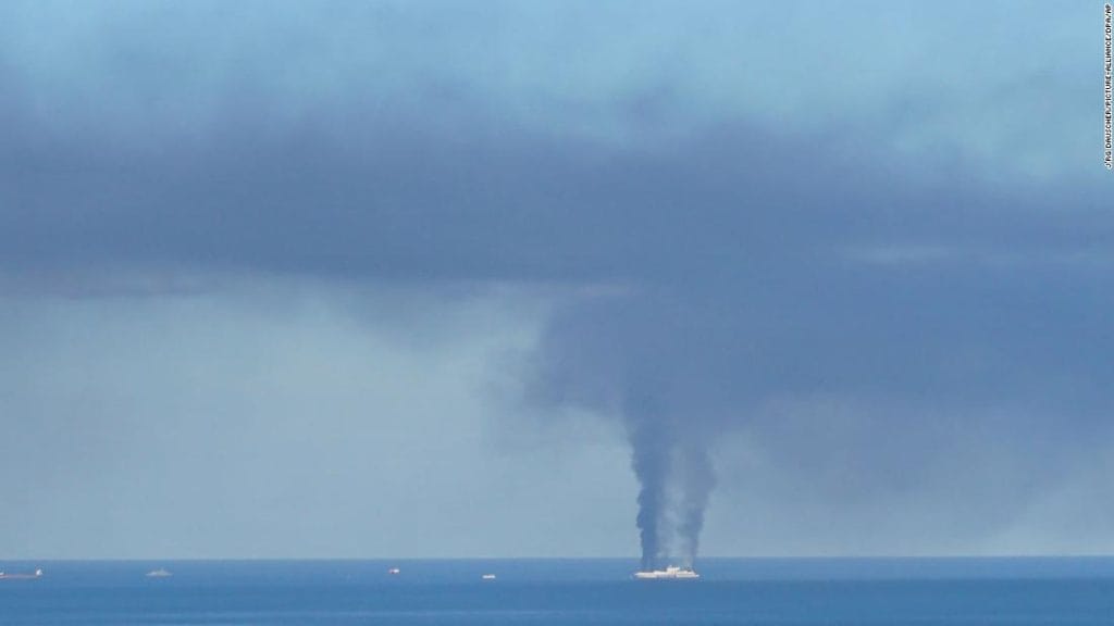 Greek ferry fire: Passengers evacuated as ship catches fire