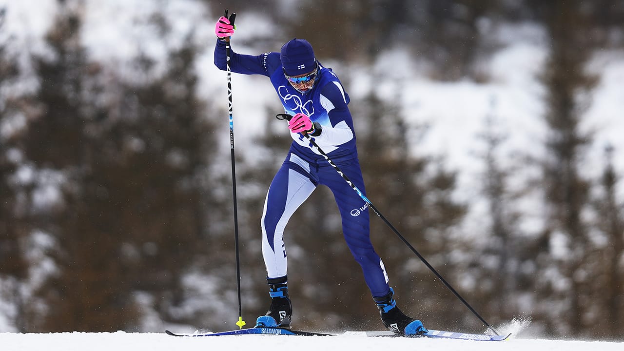 A Finnish figure skater suffers from frozen penis during an event at the Beijing Olympics