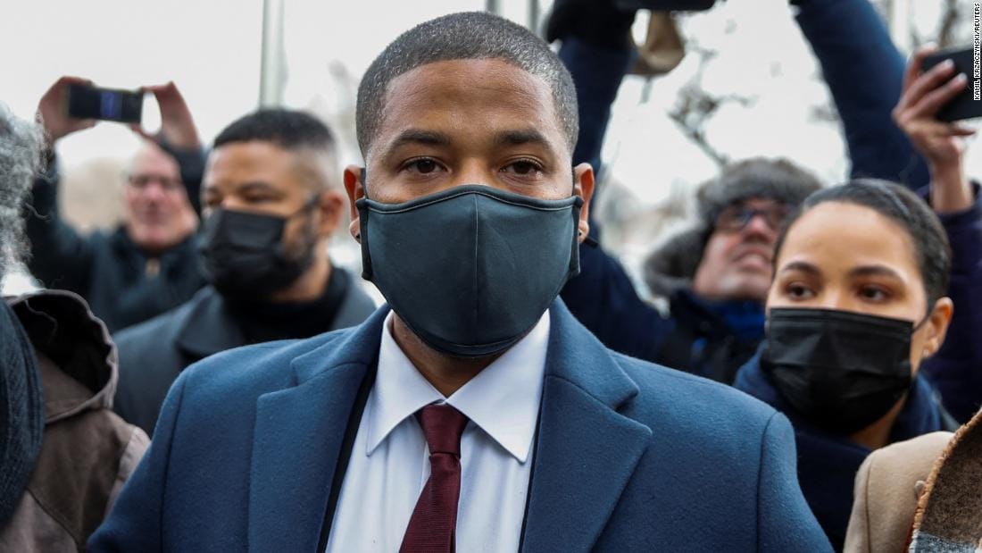 Jussie Smollett was to be sentenced for lying to the police in a hate crime hoax
